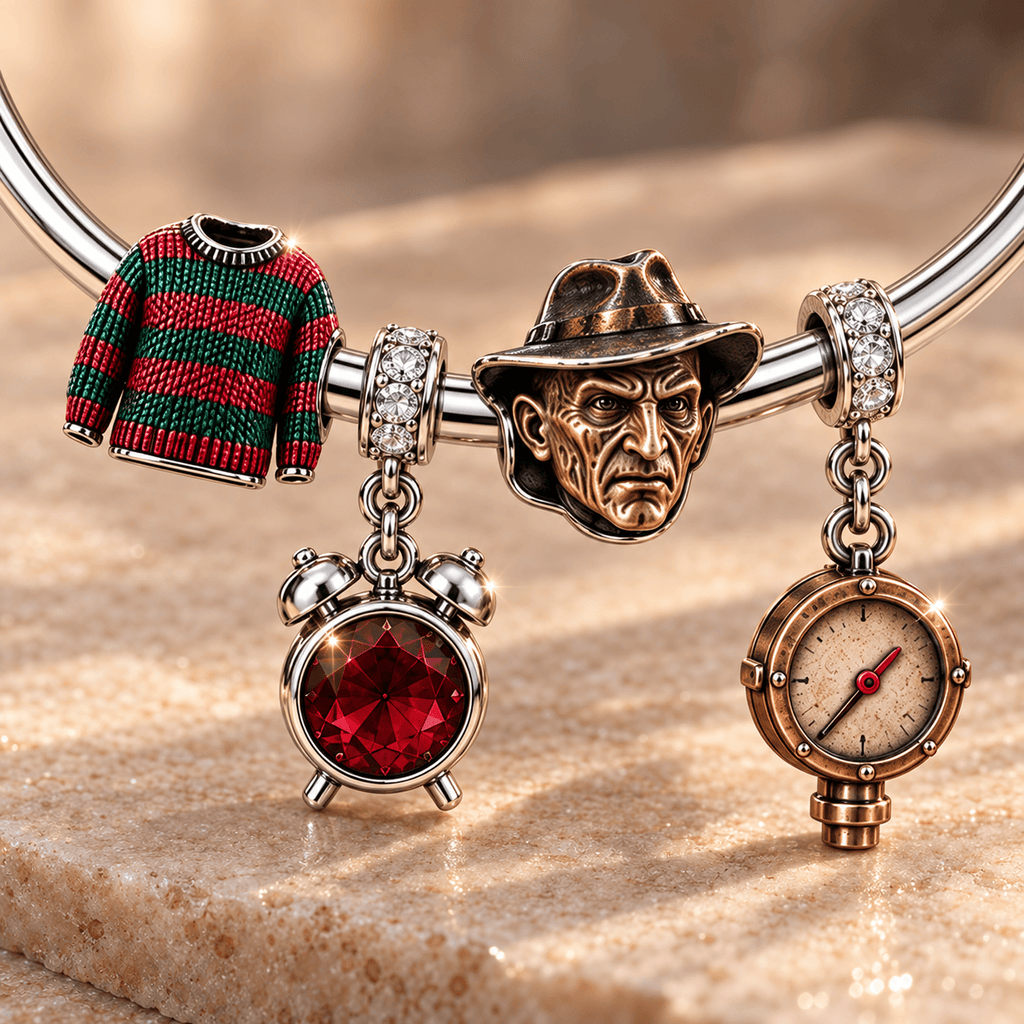 FDKG Sliver Charm Bracelet Set TMH