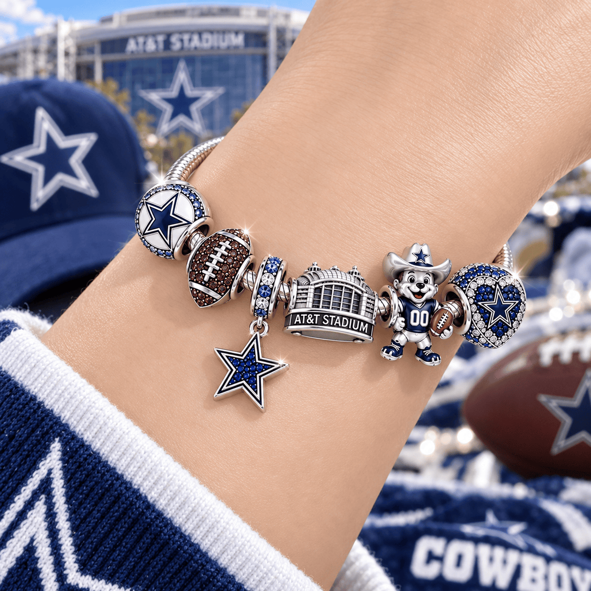 DLCB Silver Charm Bracelet Set VTH