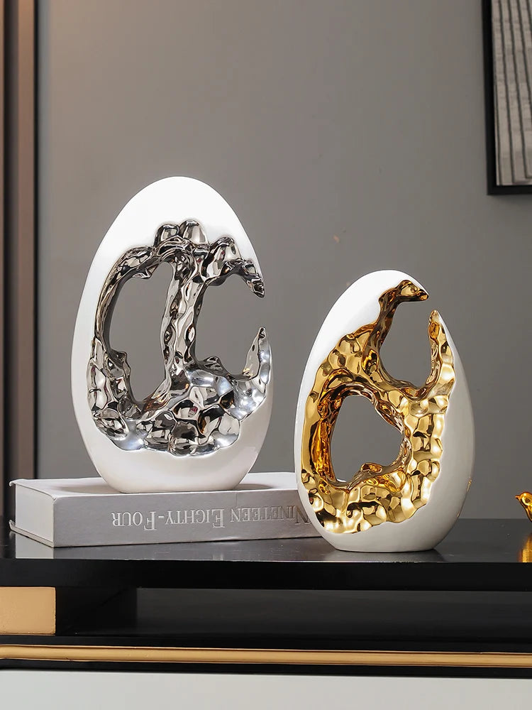 Simple Modern Home Decor, Gold Ornaments, Living Room, Wine Cabinet, TV Cabinet, Office Desktop, High-end Christmas Decoration